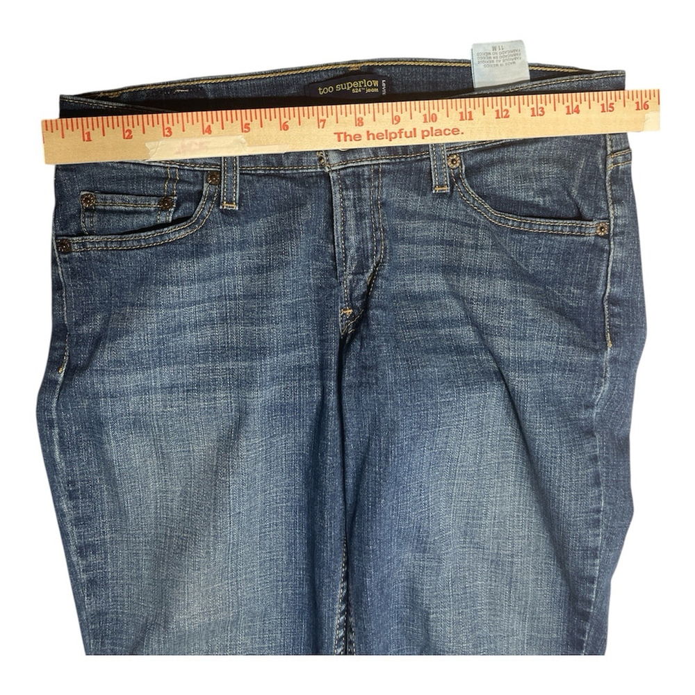 Levi's Y2k Sz 11 M Too Superlow 524 Flare Jeans - Picture 3 of 10